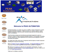 Tablet Screenshot of peakautomation.com